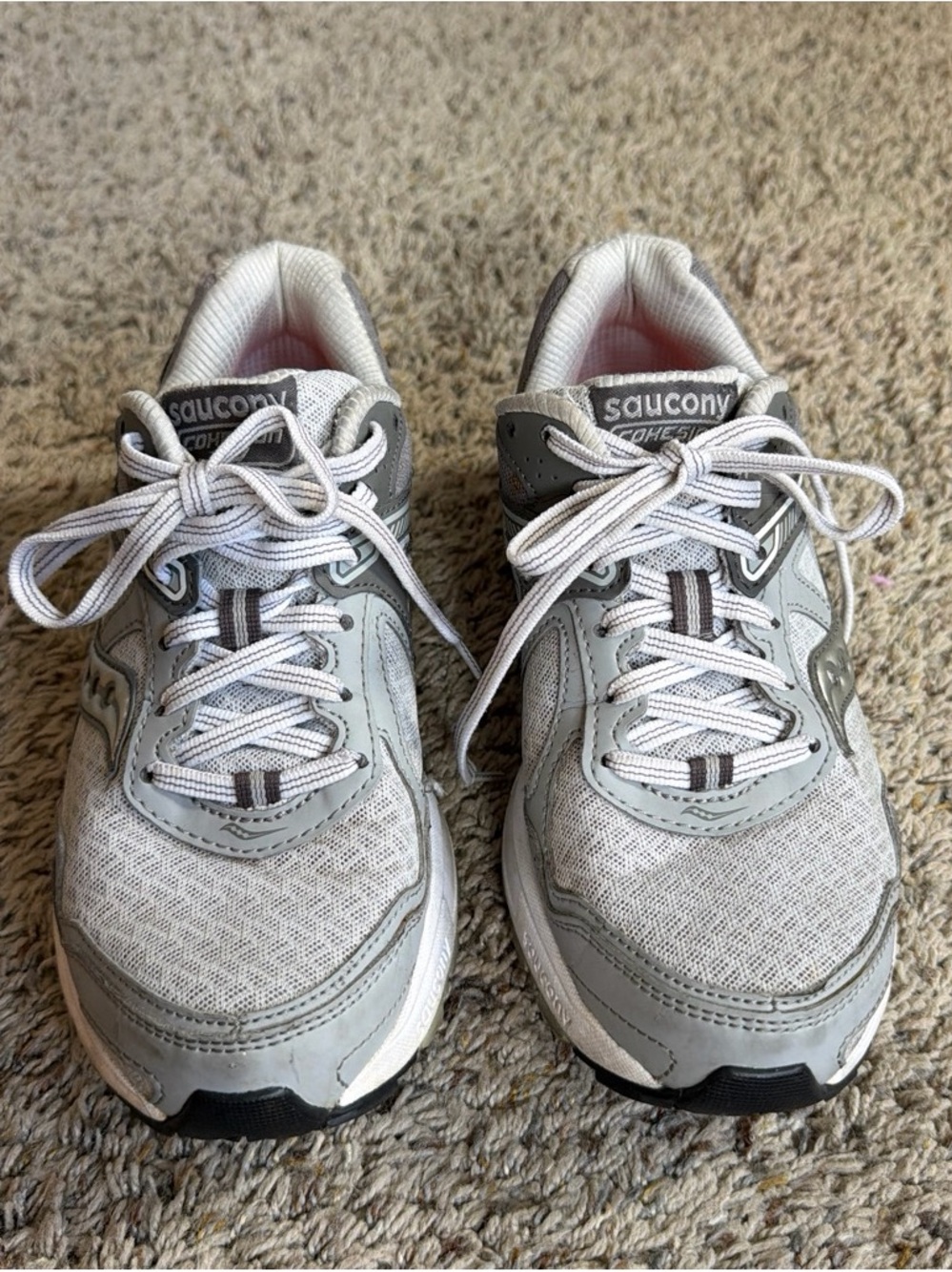 Saucony Cohesion 10 Grey & White Women’s Size 7